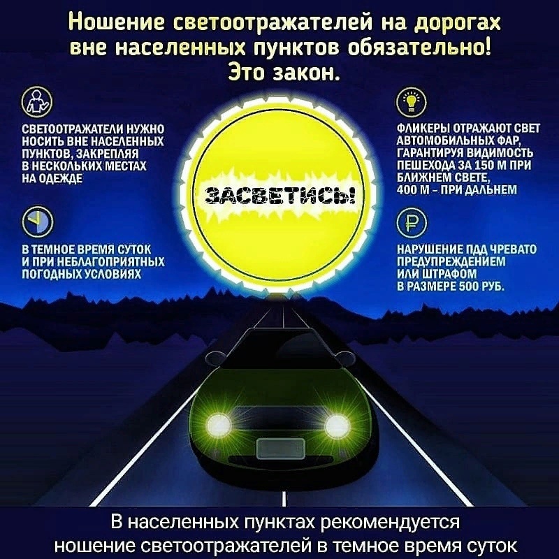 Светоотражающая наклейка 6331003_951376194, синий