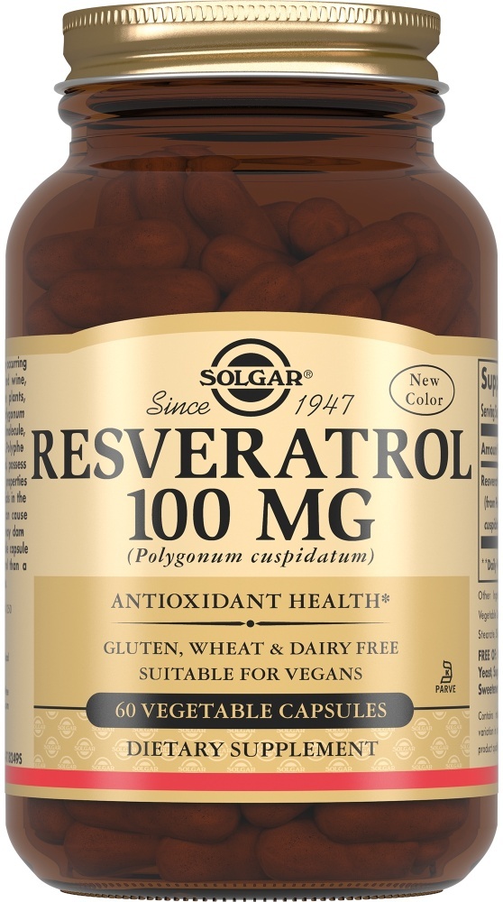 Solgar Resveratrol 100 mg капсулы 60 шт