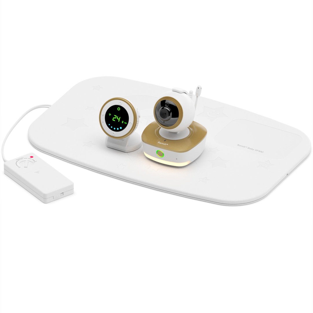 Видеоняня Ramili 3-в-1 Wi-Fi Full HD RV1800SP с монитором дыхания