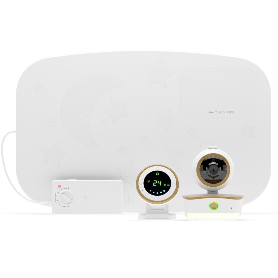 Видеоняня Ramili 3-в-1 Wi-Fi Full HD RV1800SP с монитором дыхания