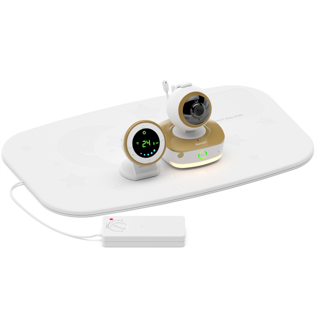 Видеоняня Ramili 3-в-1 Wi-Fi Full HD RV1800SP с монитором дыхания
