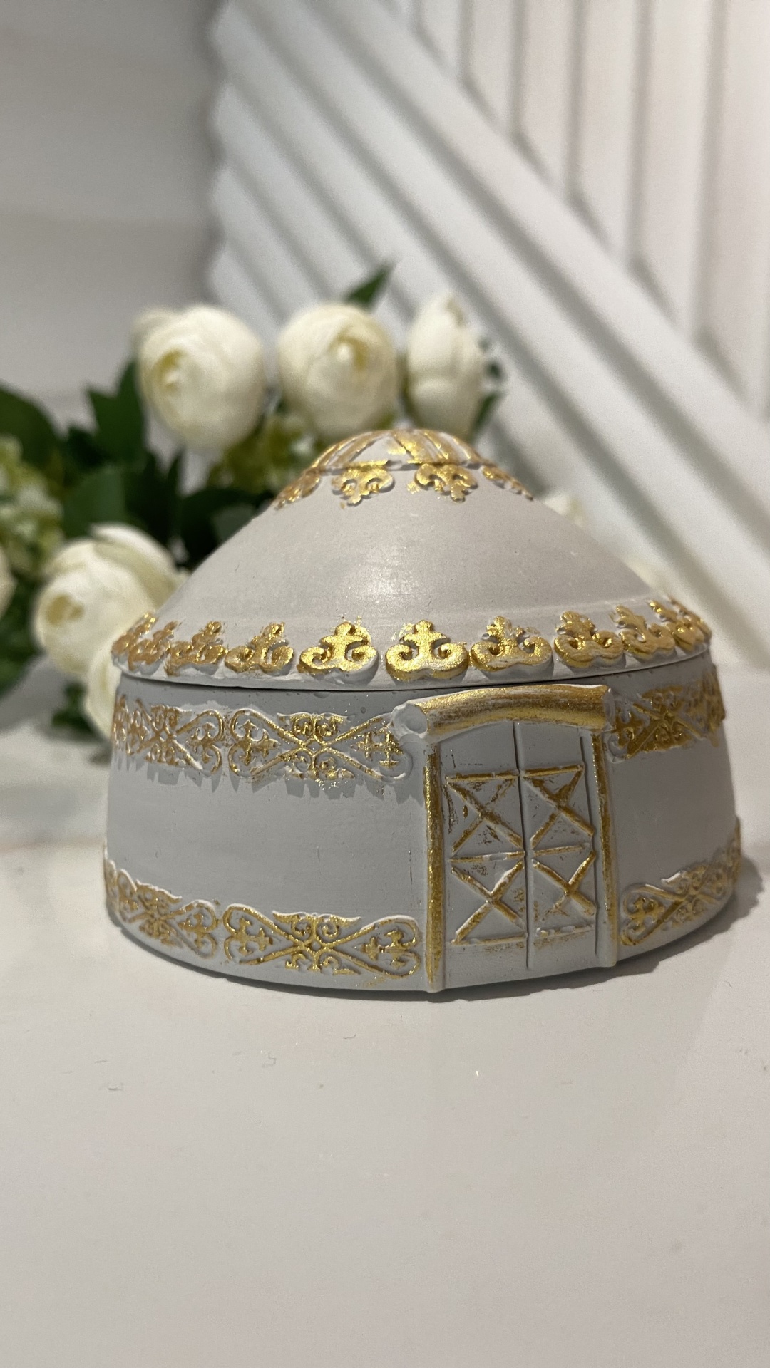 Шкатулка Юрта, гипс