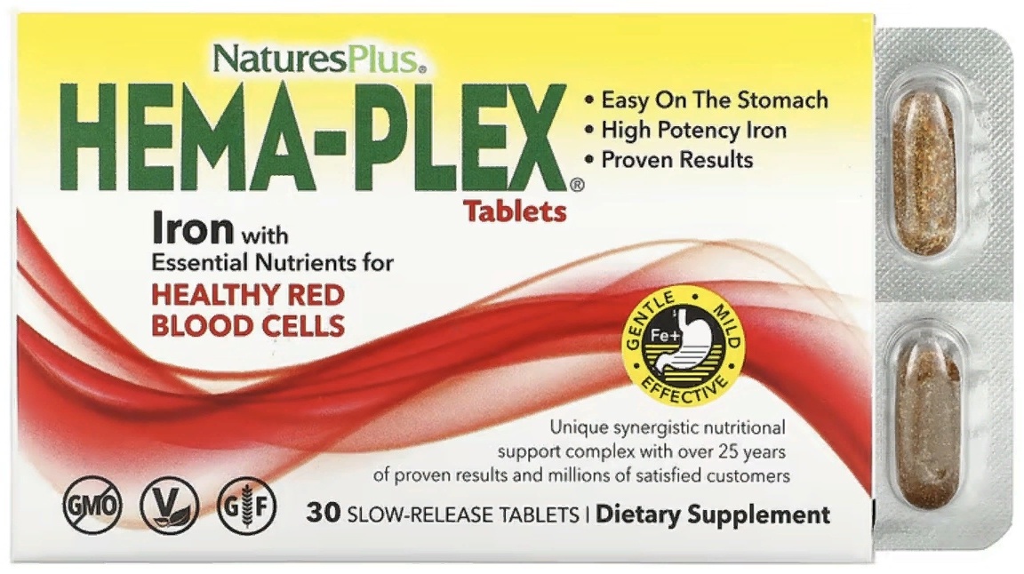 Nature's Plus Hema-Plex таблетки 30 шт
