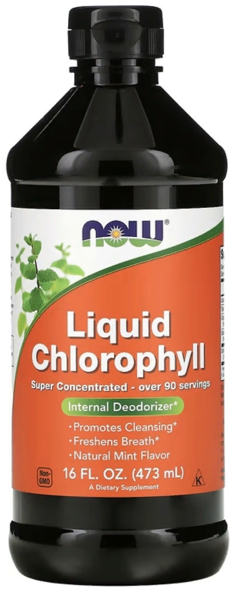 NOW Хлорофилл мятный жидкий (Chlorophyll Mint) жидкость 473