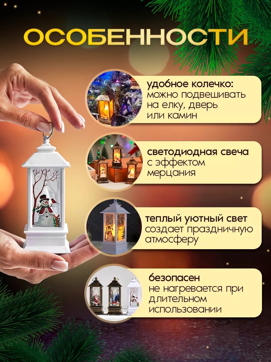 фонарики новогодние на елку