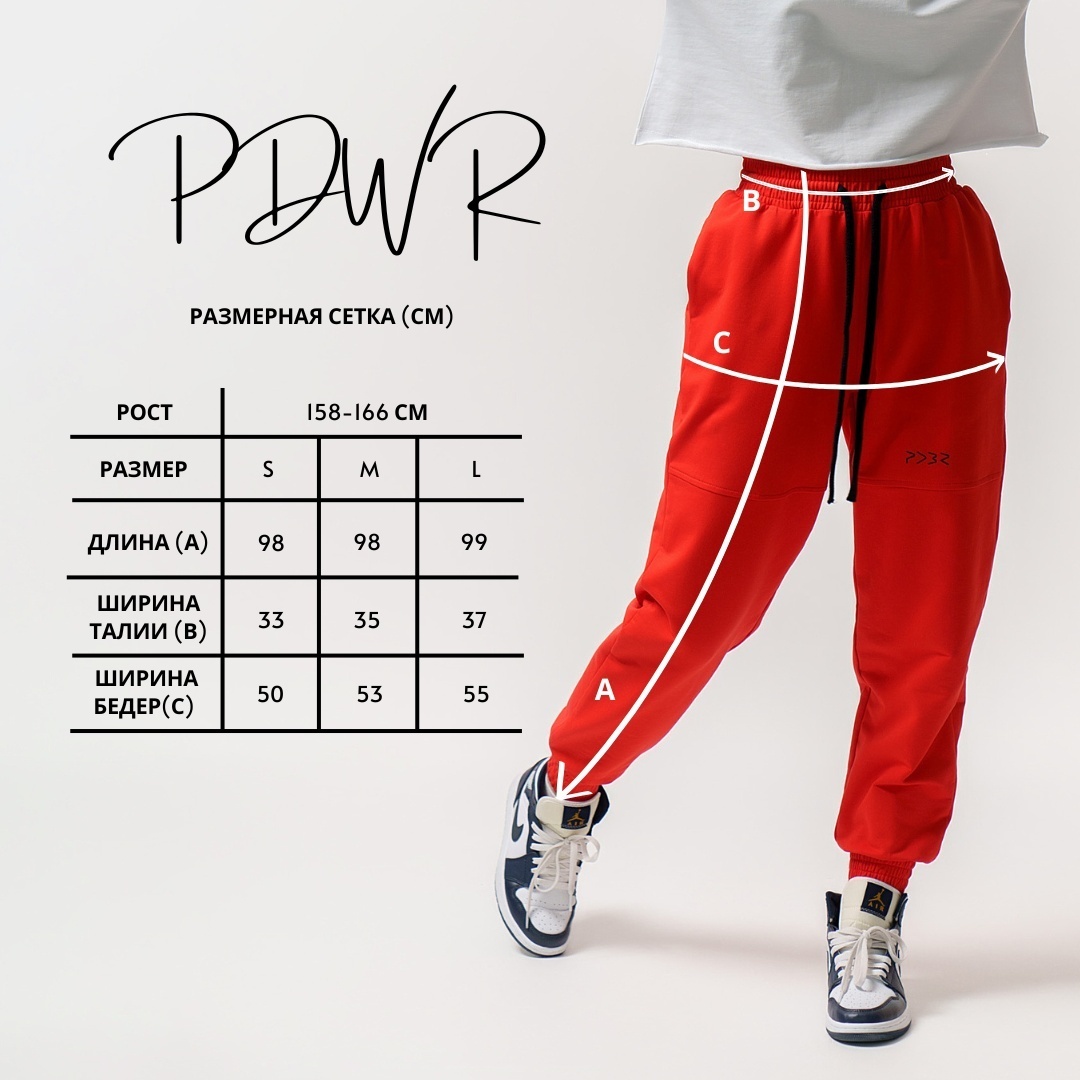Джоггеры PDWR черный