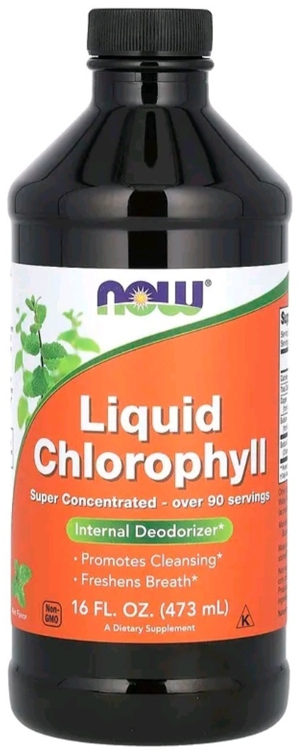 NOW Хлорофилл мятный жидкий (Chlorophyll Mint) жидкость 473