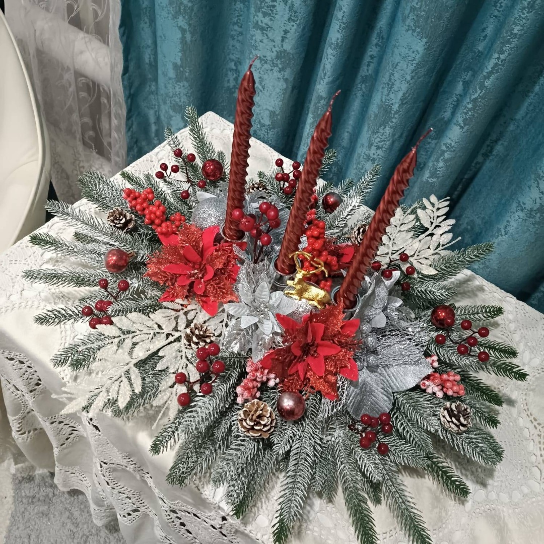 Настольная композиция со свечами