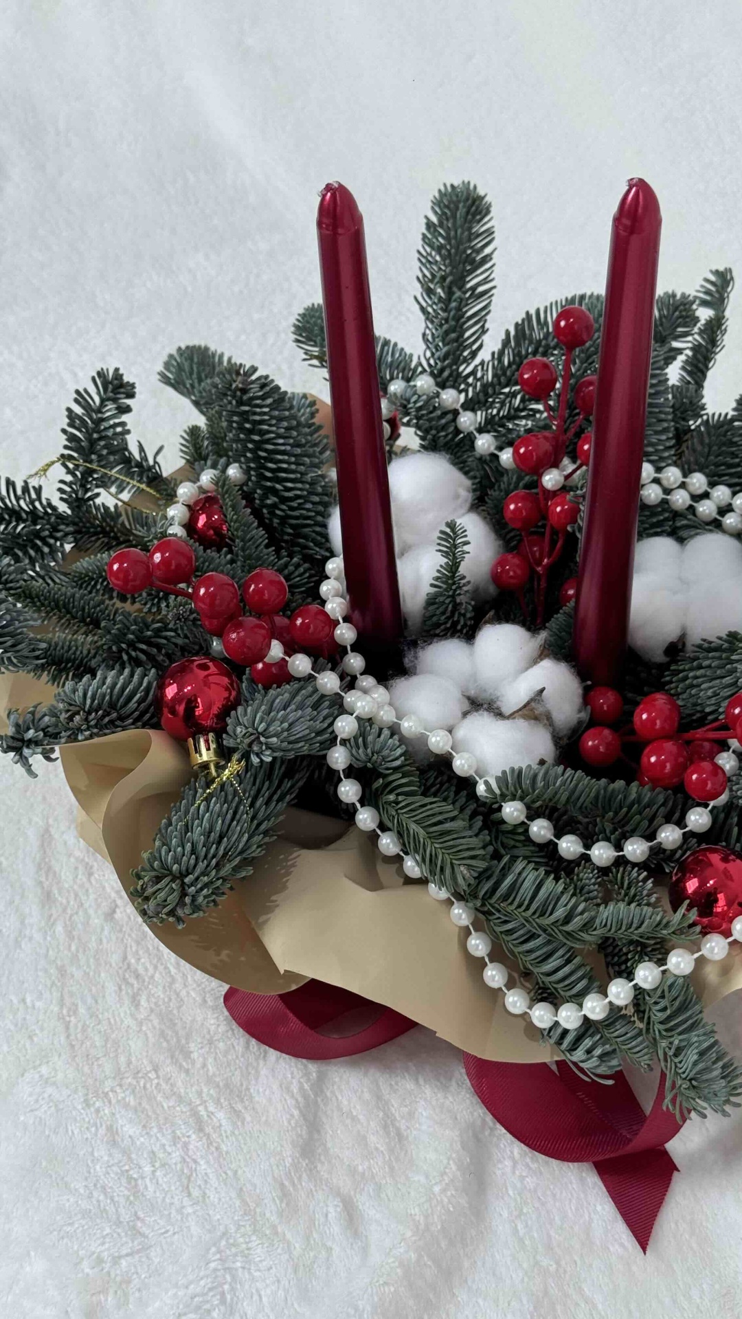 Новогодняя композиция из ароматного нобилиса и новогодних игрушек🎄,Celeste floral