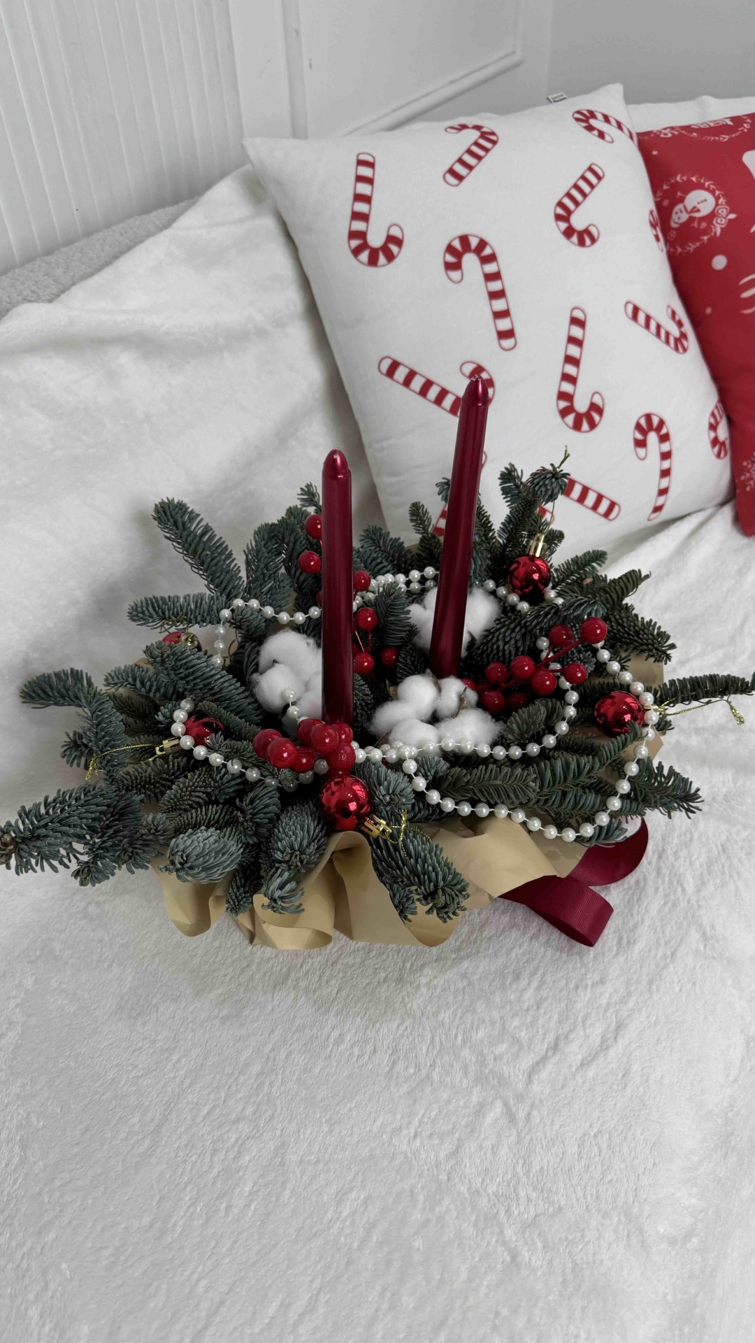 Новогодняя композиция из ароматного нобилиса и новогодних игрушек🎄,Celeste floral
