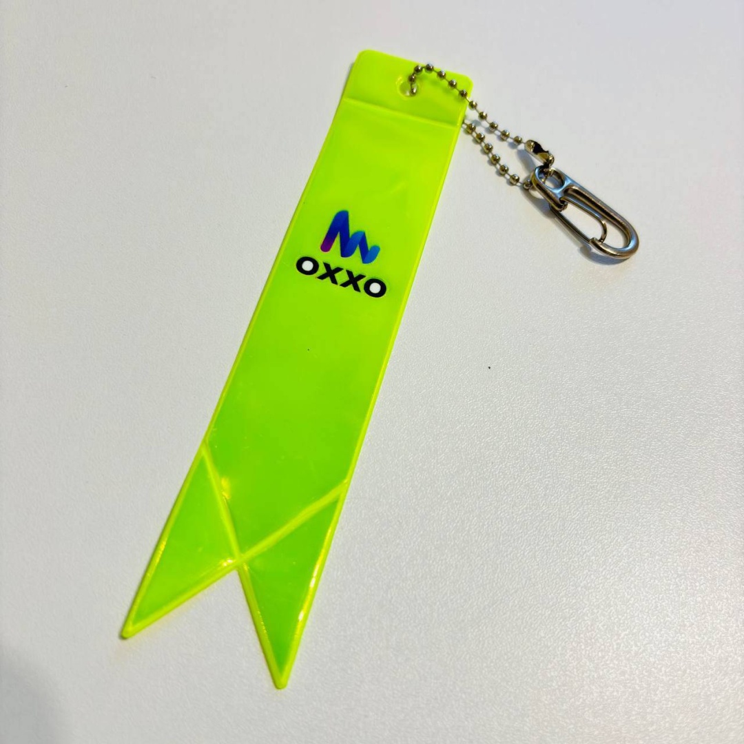 Cветоотражающий брелок OXXO карабин, желтый