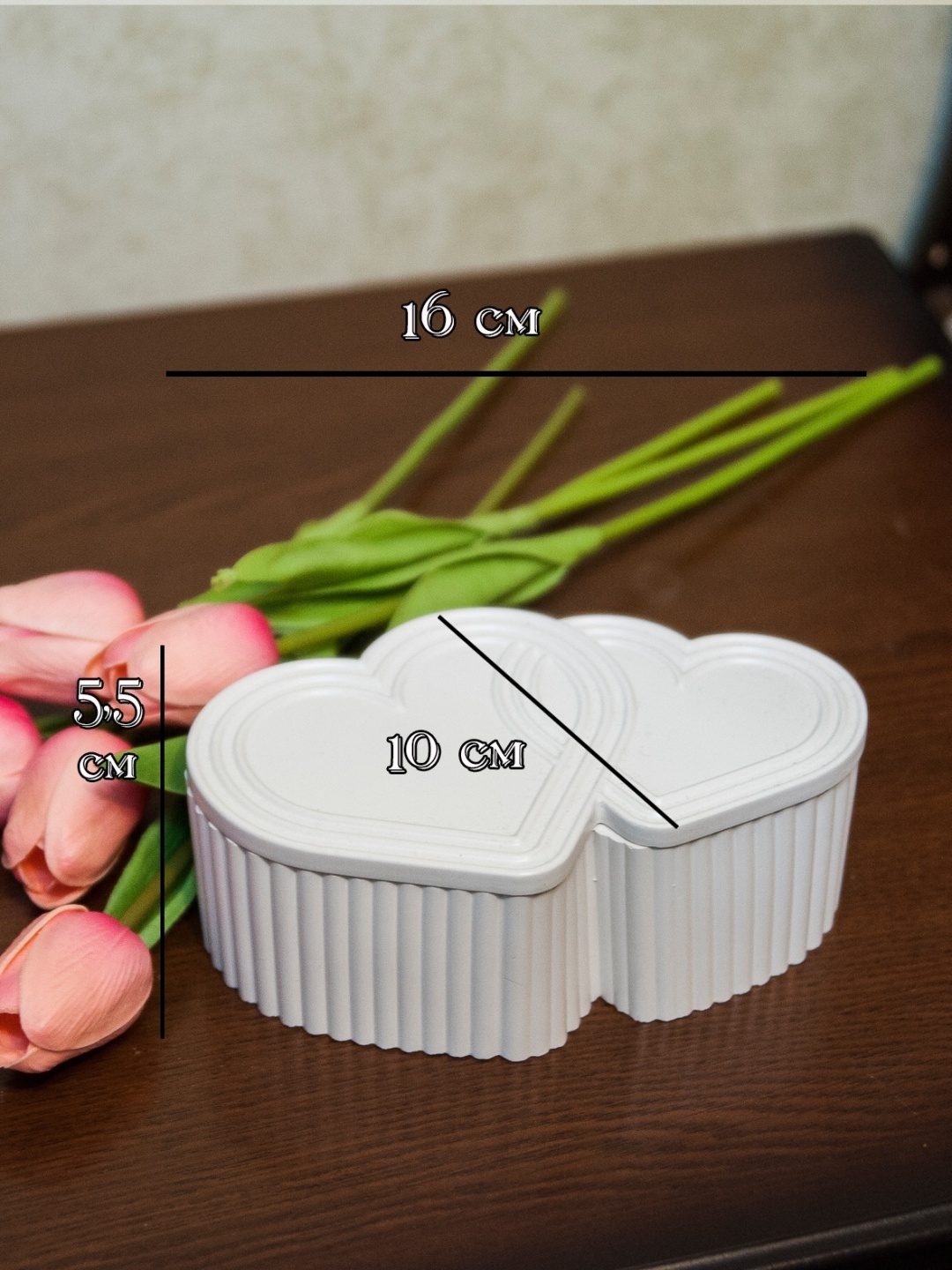 Шкатулка Два сердца 30414956_778137202, гипс