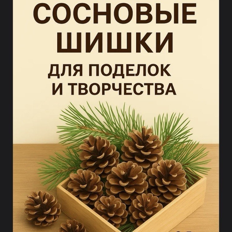 Tvorchestvokz Шишка сосновая 13 см 1 шт