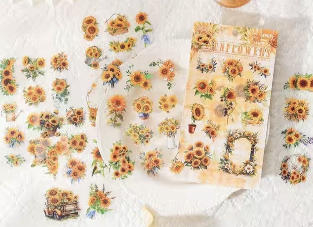 Лист цветы sunflowers 12