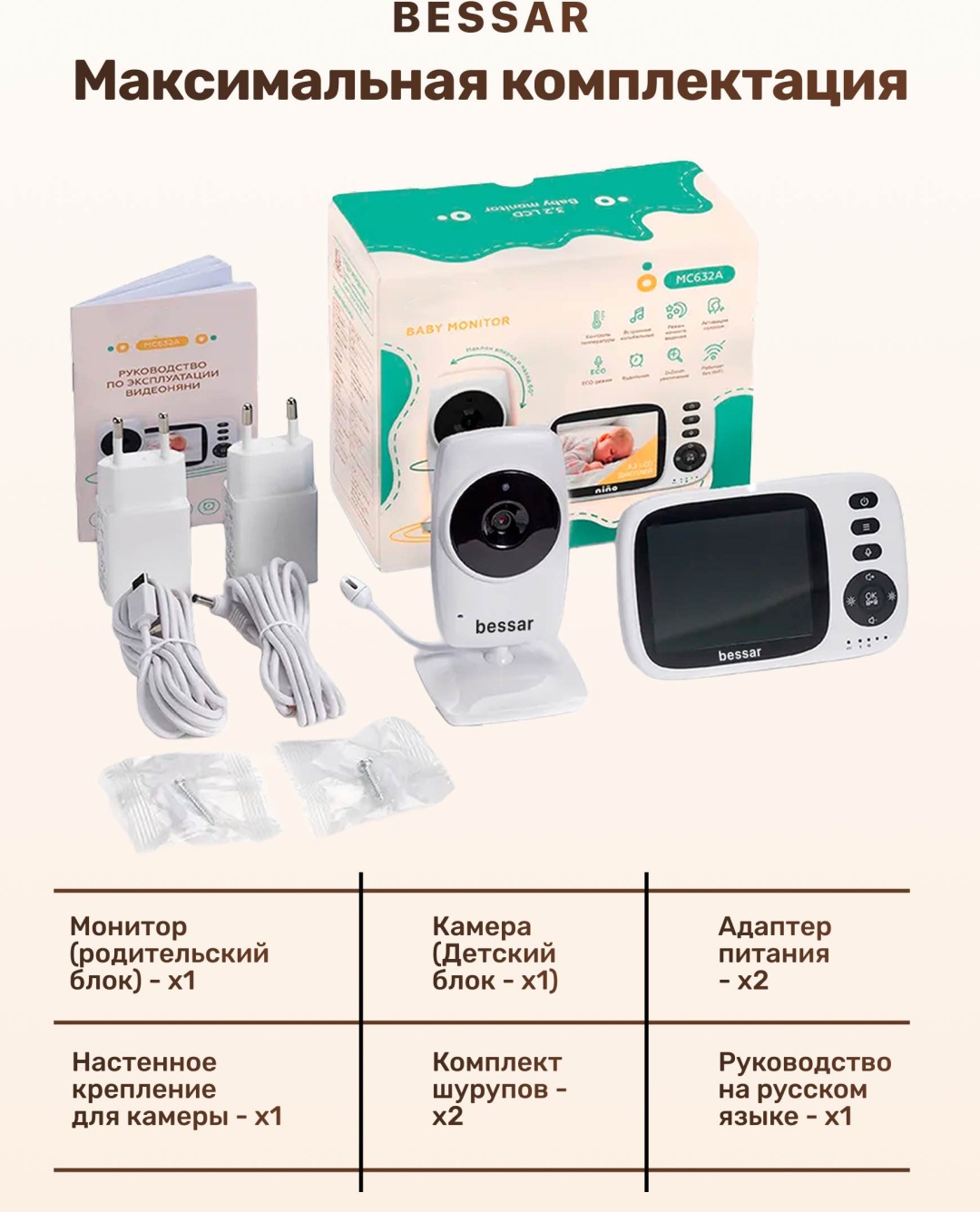 Видеоняня BESSAR Smart solution