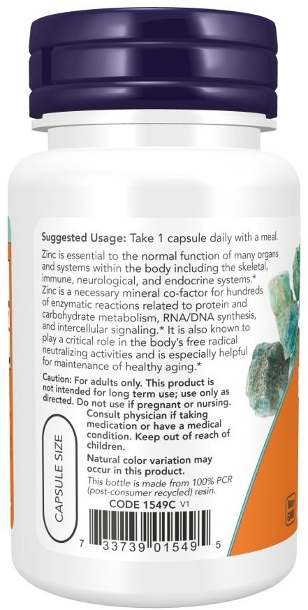 NOW Zinc Picolinate 50 мг капсулы 60 шт