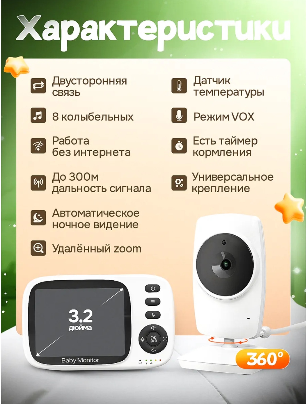 Видеоняня Afira BabyCare02