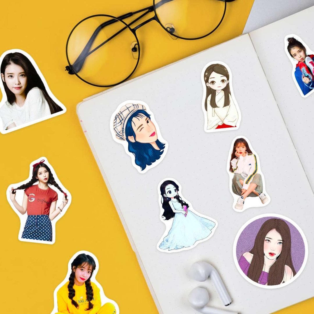 Наклейки с IU (K-Pop) x042_iu