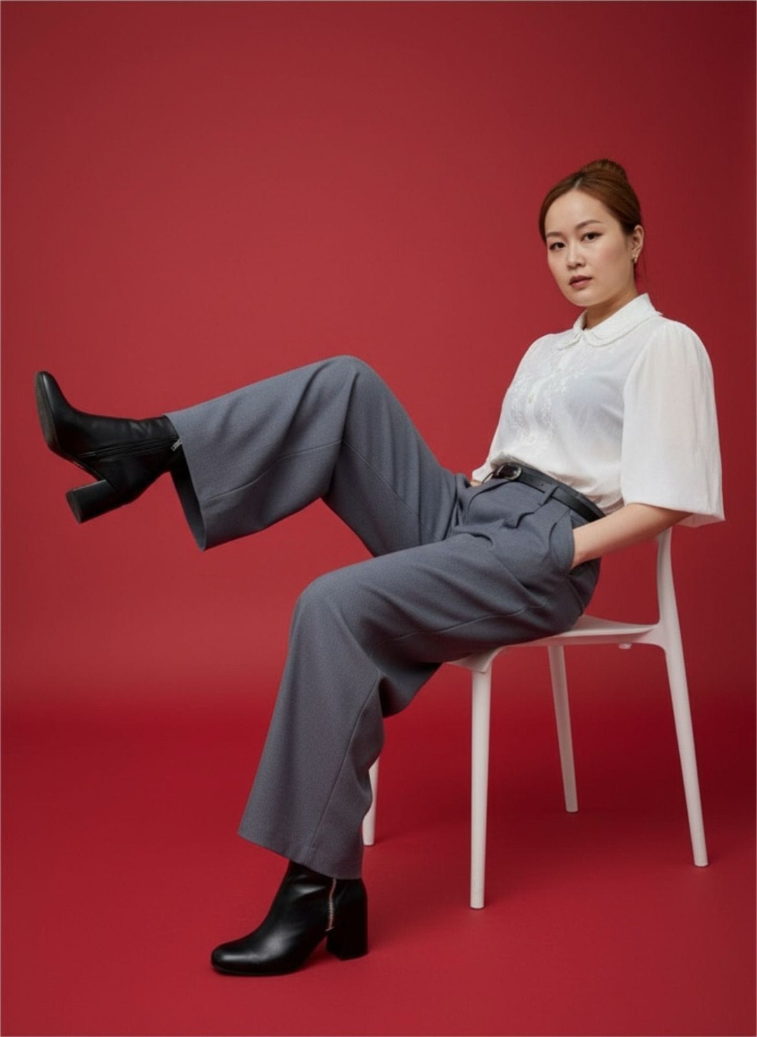 Классические брюки YANI collection серый