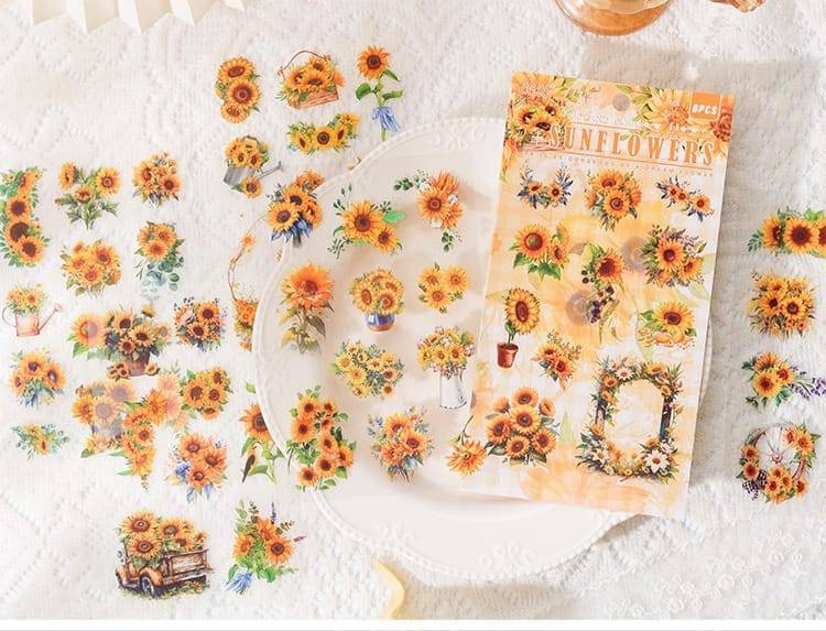Наклейки подсолнух Sunflowers
