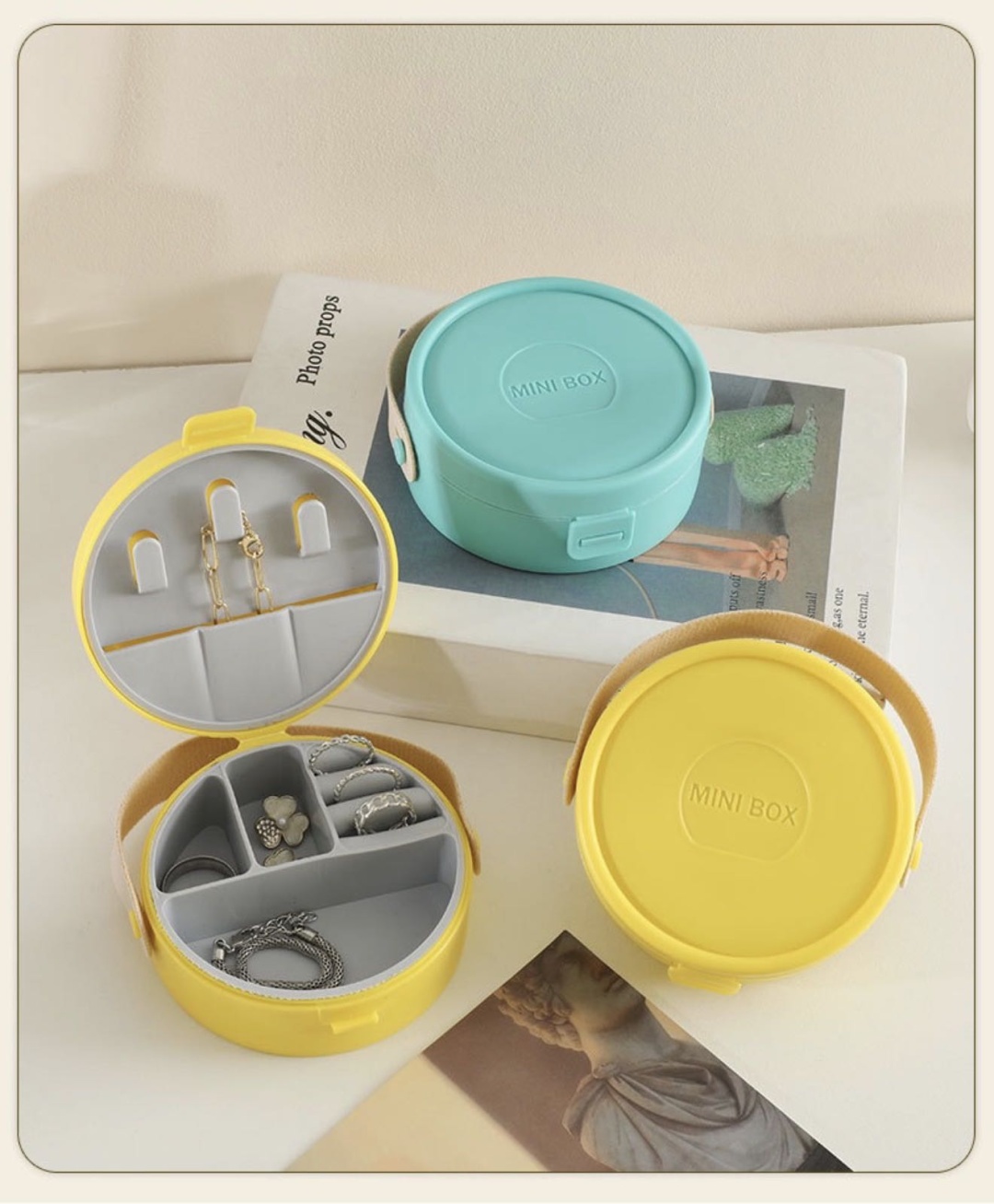 Шкатулка Mini box, пластик, текстиль